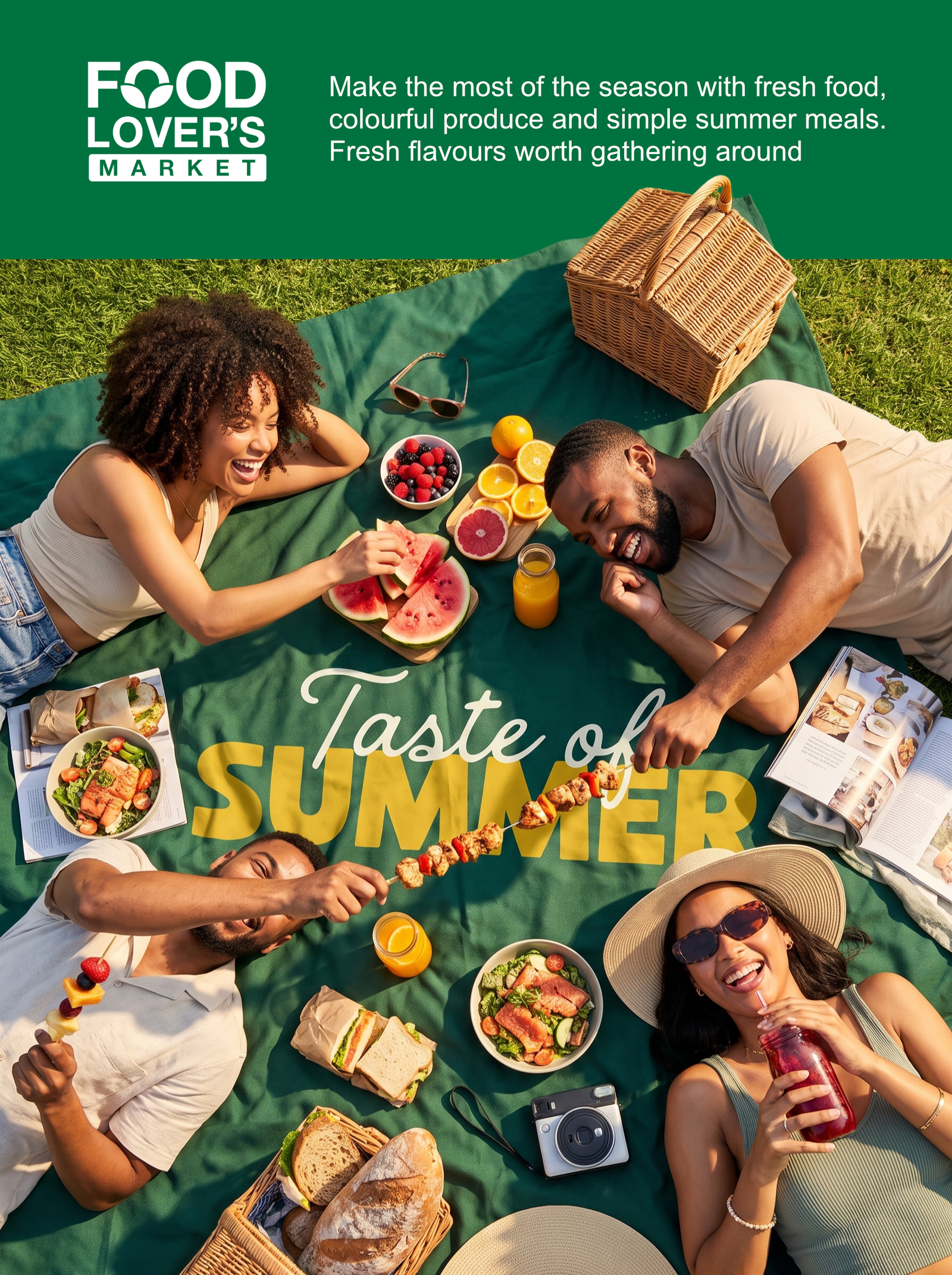 Taste of Summer picnic campaign advert