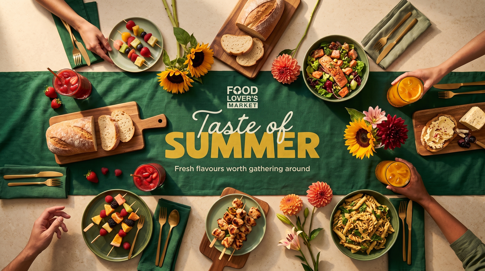 Food Lover’s Market Taste of Summer master campaign key visual