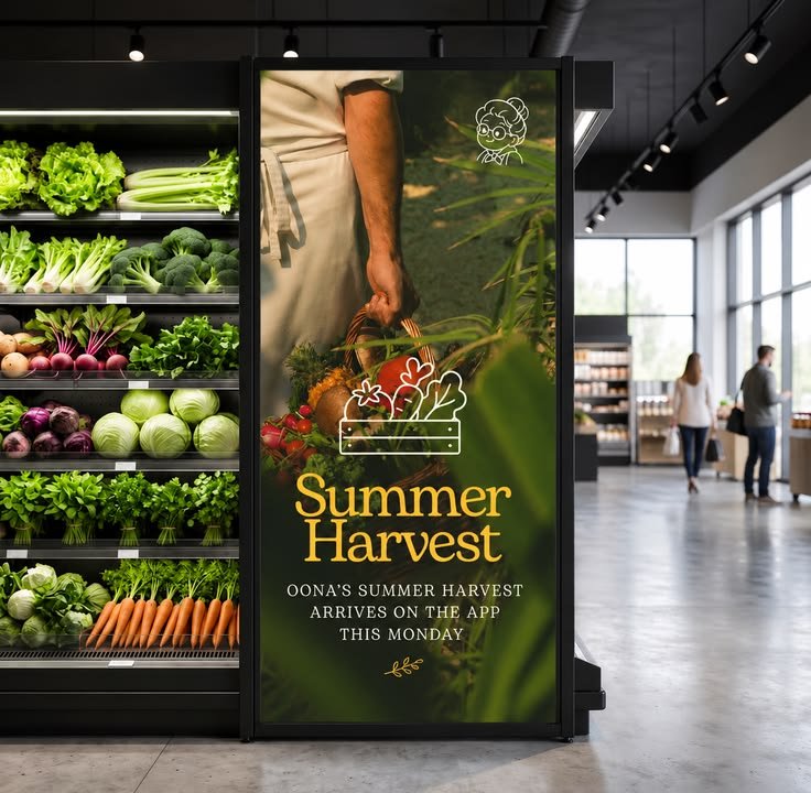 Retail summer harvest display reference