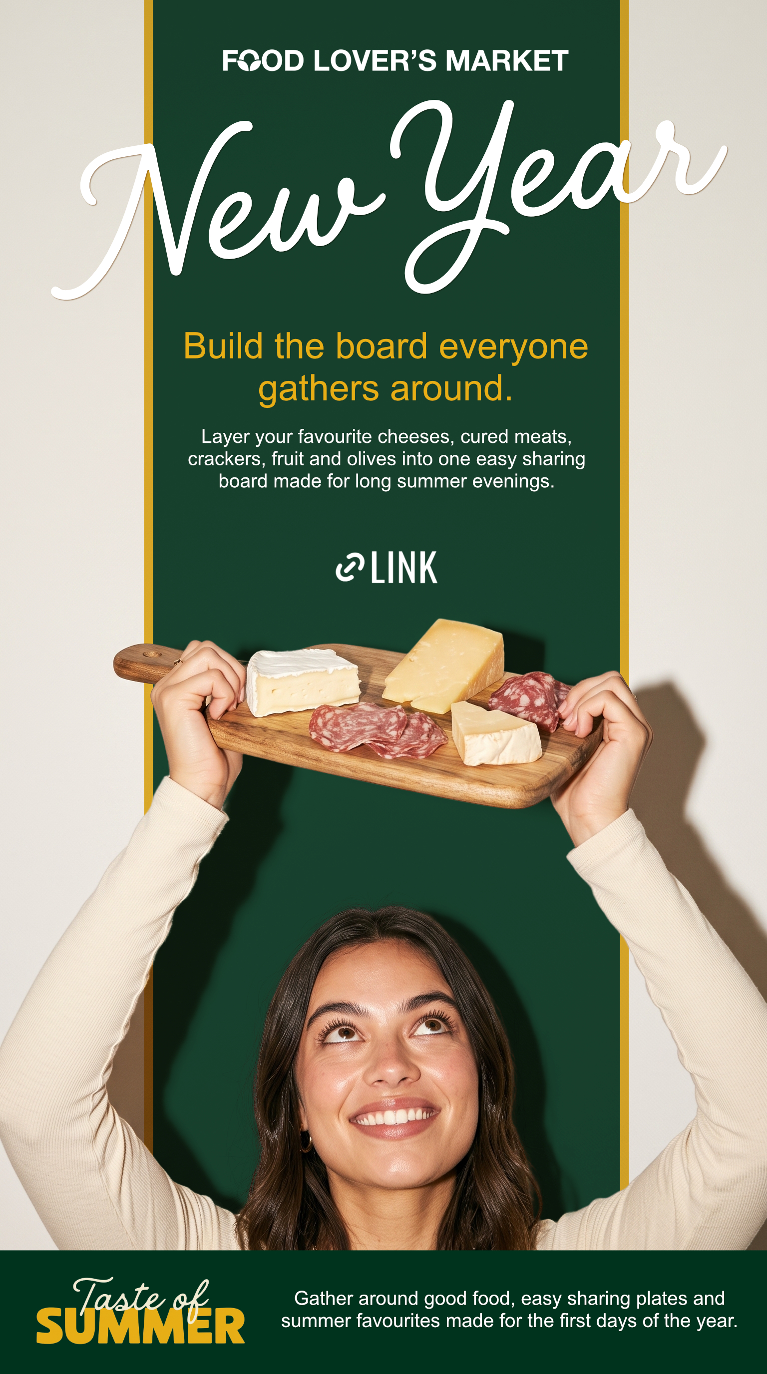 New Year sharing board Instagram Story recipe idea