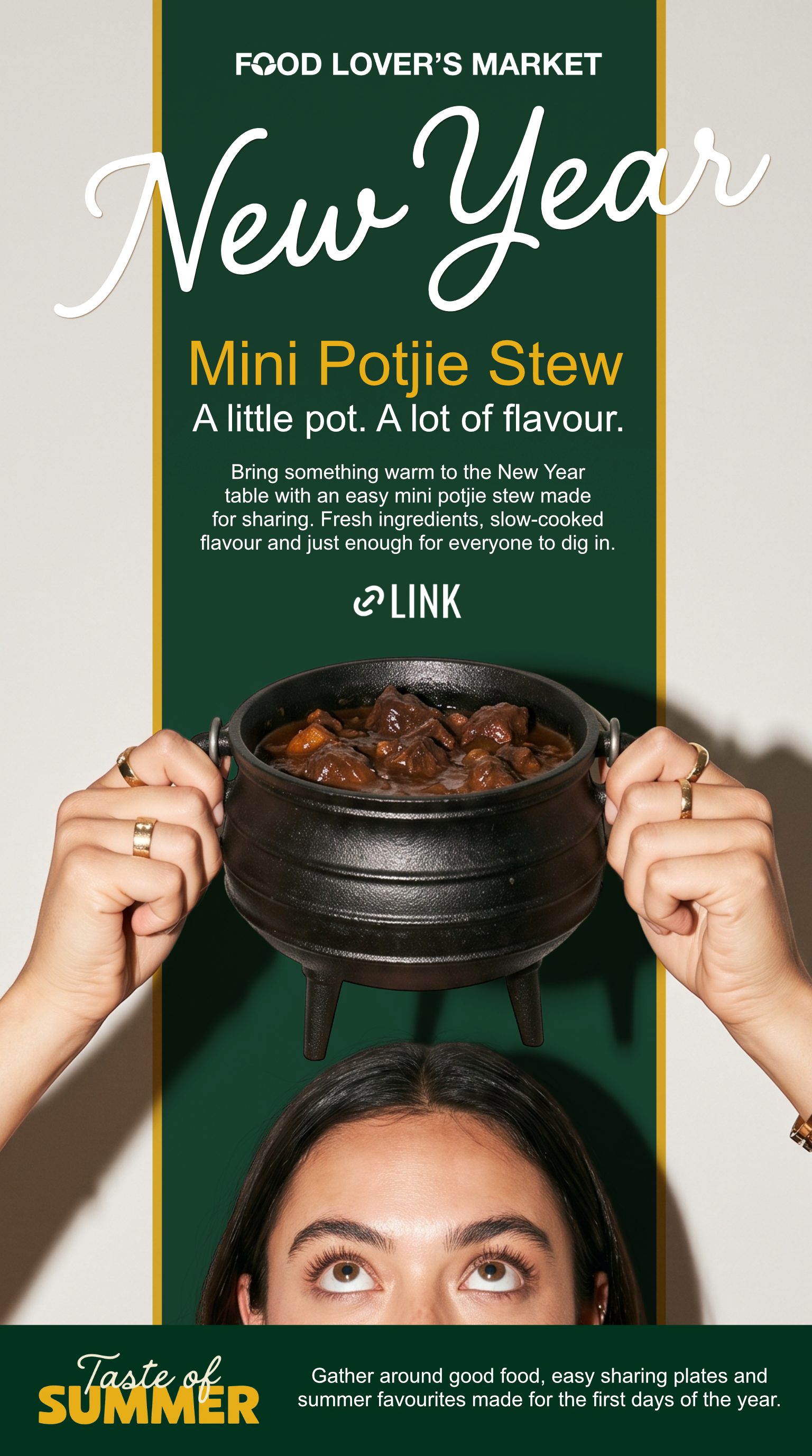 New Year mini potjie stew Instagram Story recipe idea